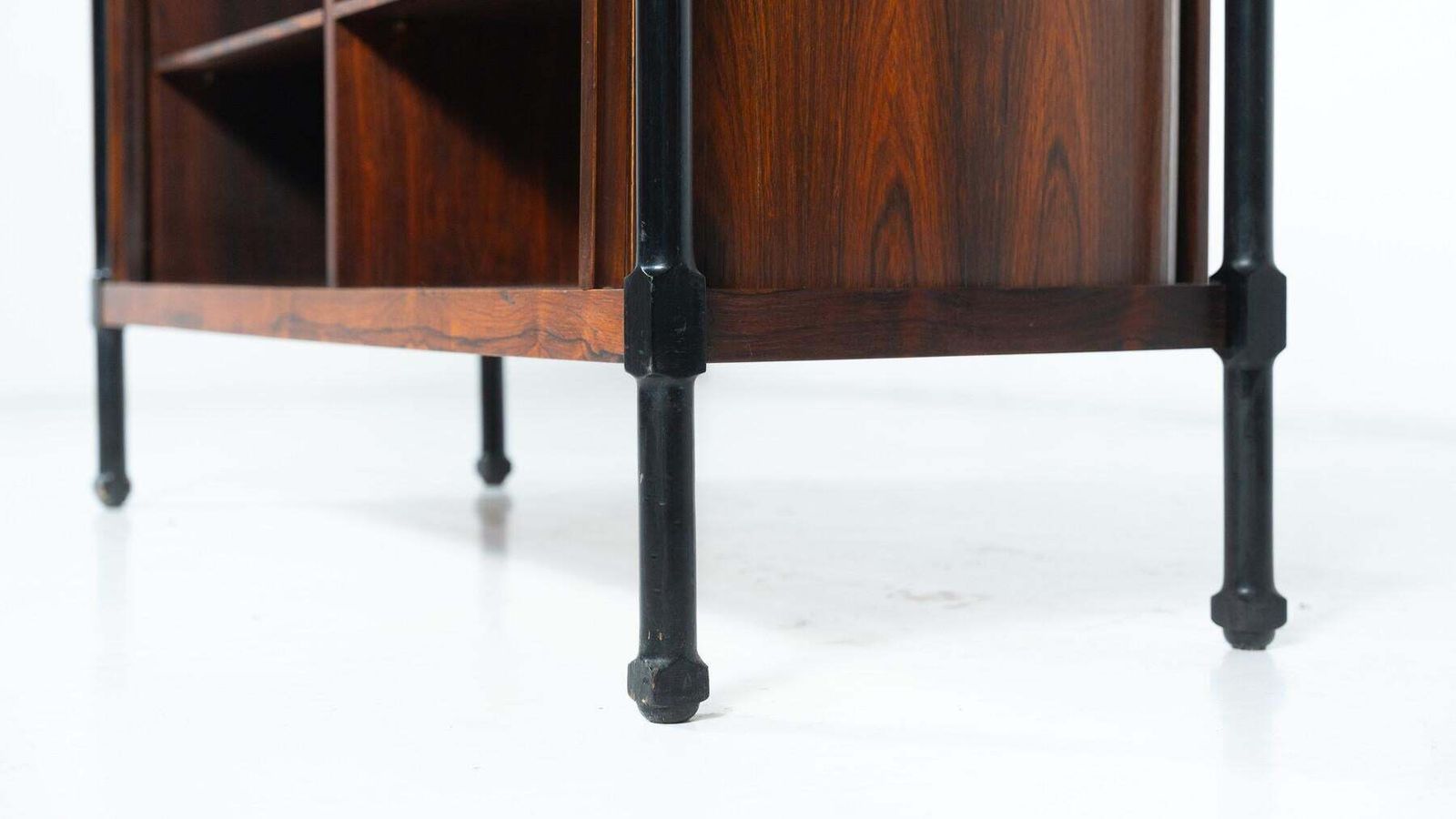 Mid Century Cabinet With Rollers Shutters By Antonio Proserpio, Wood, Italy photo Furniture