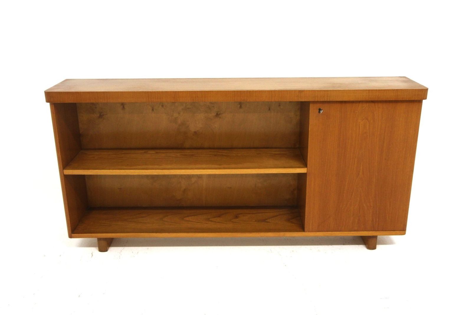 Modern Scandinavian Elm Bookcase, Sweden, 1940s photo 737.0