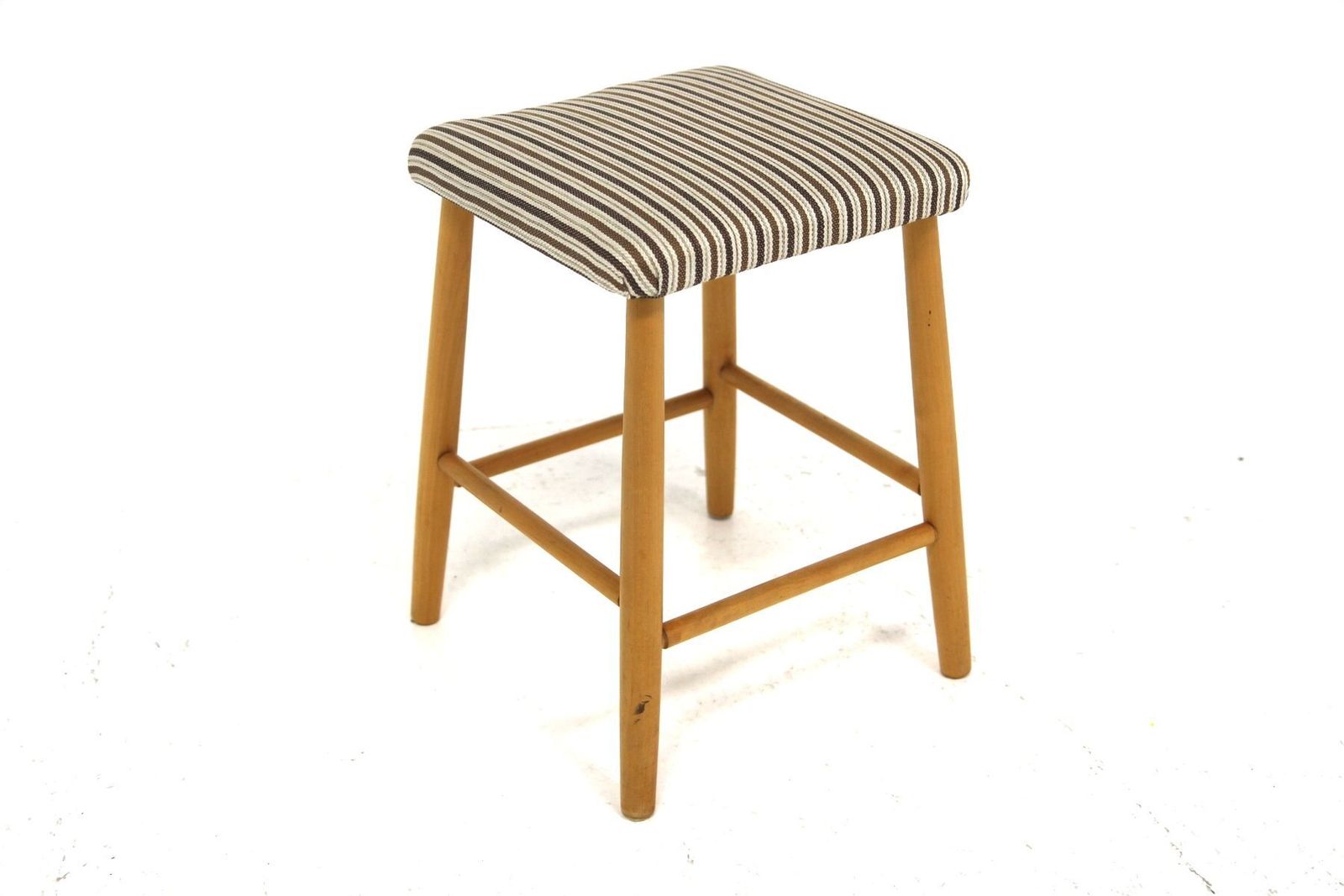 Scandinavian Beech Stool, Sweden, 1960s