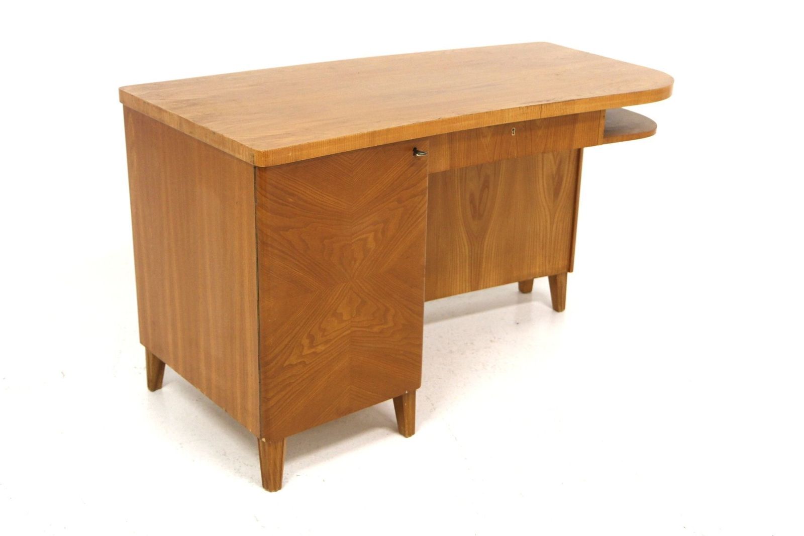 Scandinavian Elm Desk By Swedish Modern, Sweden, 1940s photo buy