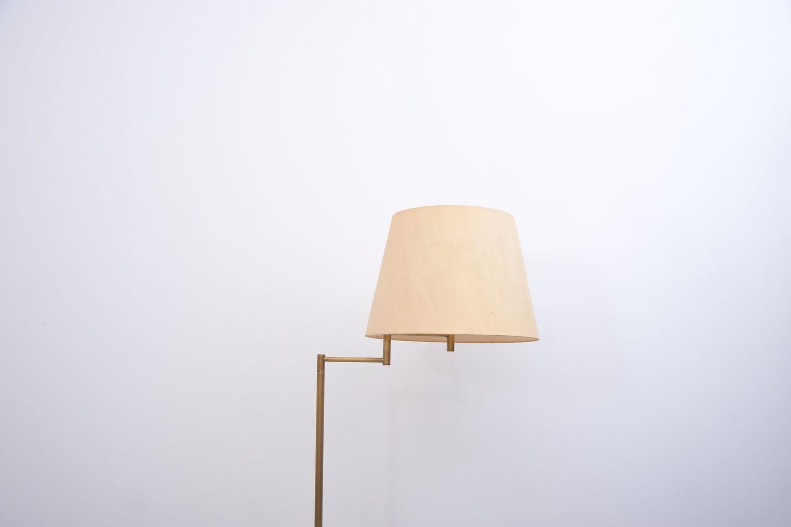 Vintage Brass Floor Lamp With Swivel Arm, 1970s photo for sale