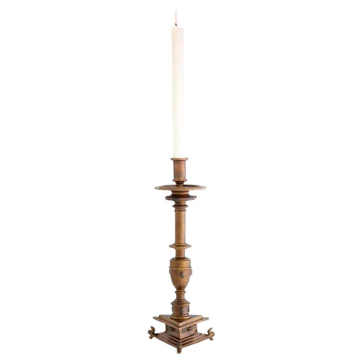 Set Of Two Candle Holder – Antique Gold Finish photo furniture