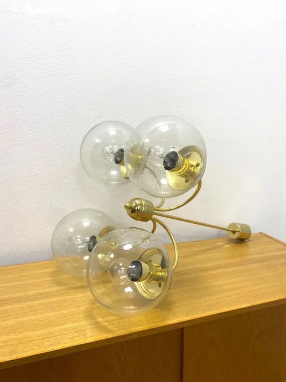 Retro Chandelier, Kamenický šenov, 1960s–1970s, Czechoslovakia $415.00 photo Lighting