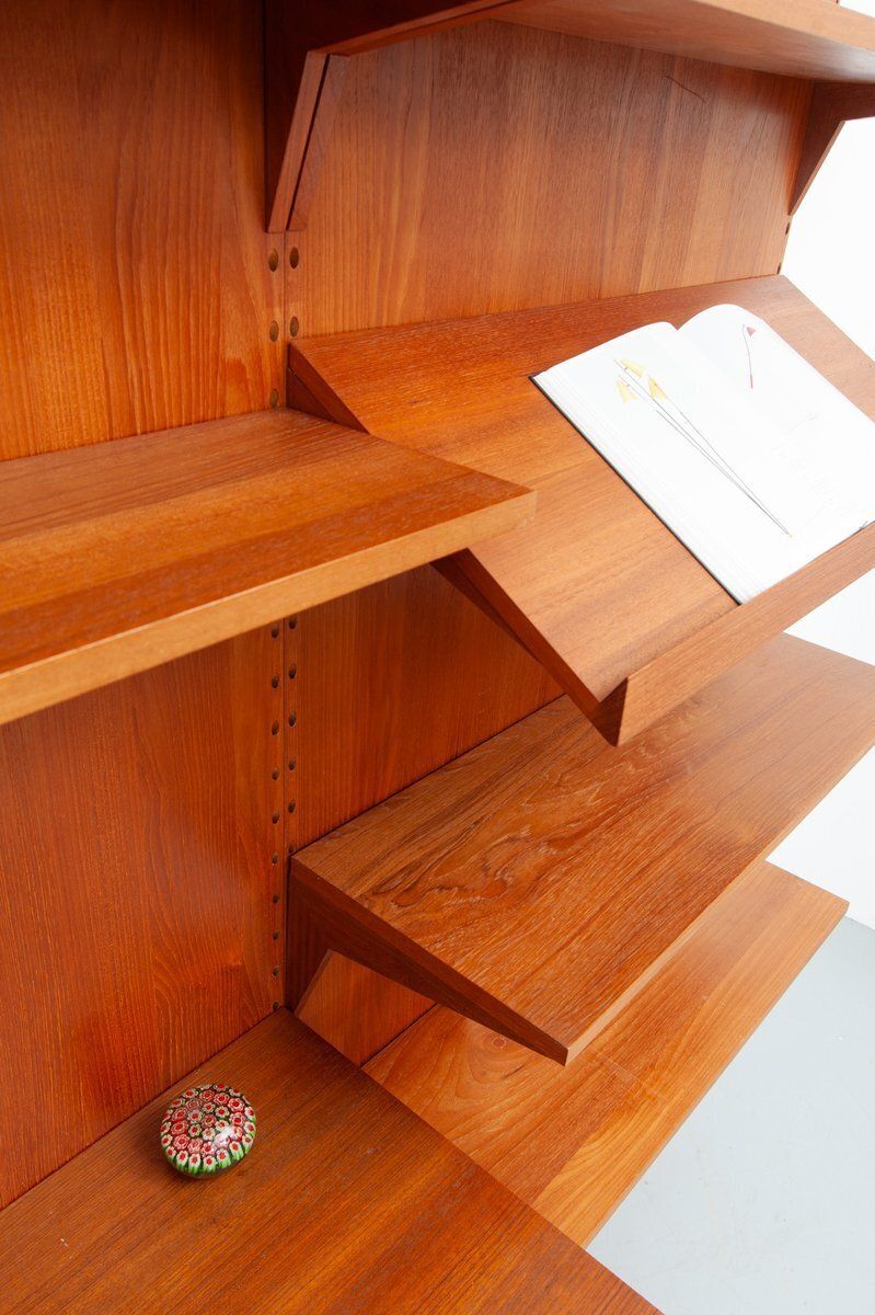 4597.0 Mid Century Teak Royal Wall Unit By Poul Cadovius For Cado, 1960s photo