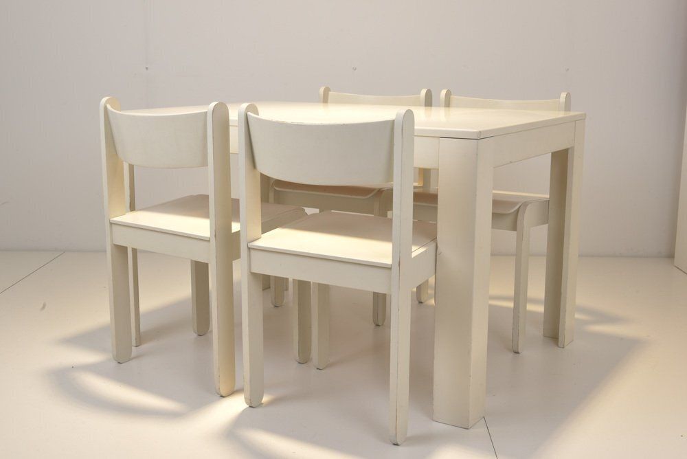 Dining Table And Chairs In The Style Of Asko, Set Of 5