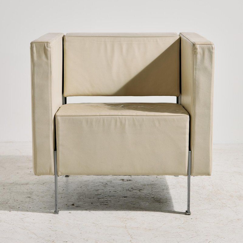 Vintage Leather Lounge Chair From Kinnarps
