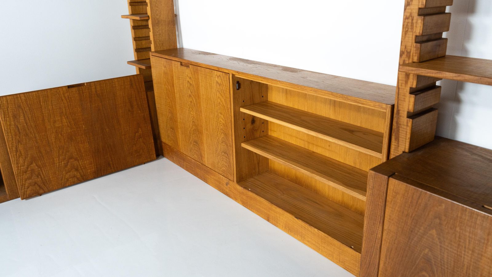 Furniture Large Bookshelf With Bench By Guiseppe Rivadossi For Officina Rivadossi, Italy photo