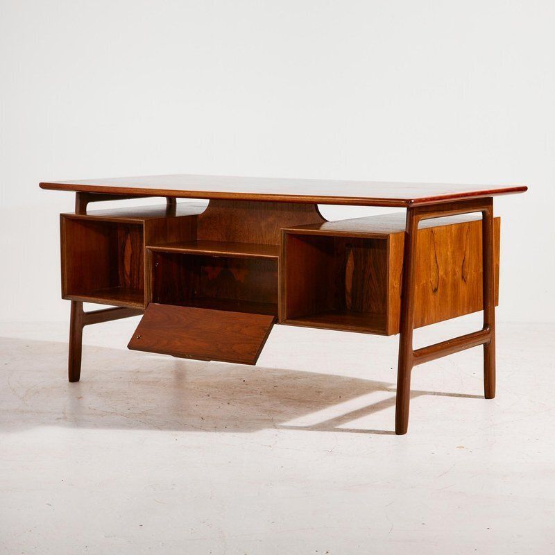 Model 75 Rosewood Desk By Gunni Omann For Omann Jun Møbelfabrik photo Furniture