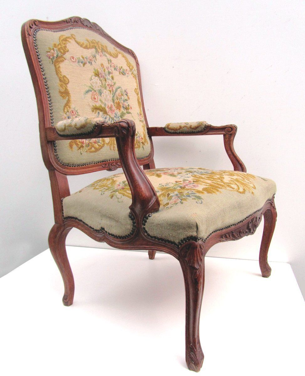 Antique Louis XV Armchair, 1700s photo 850.0