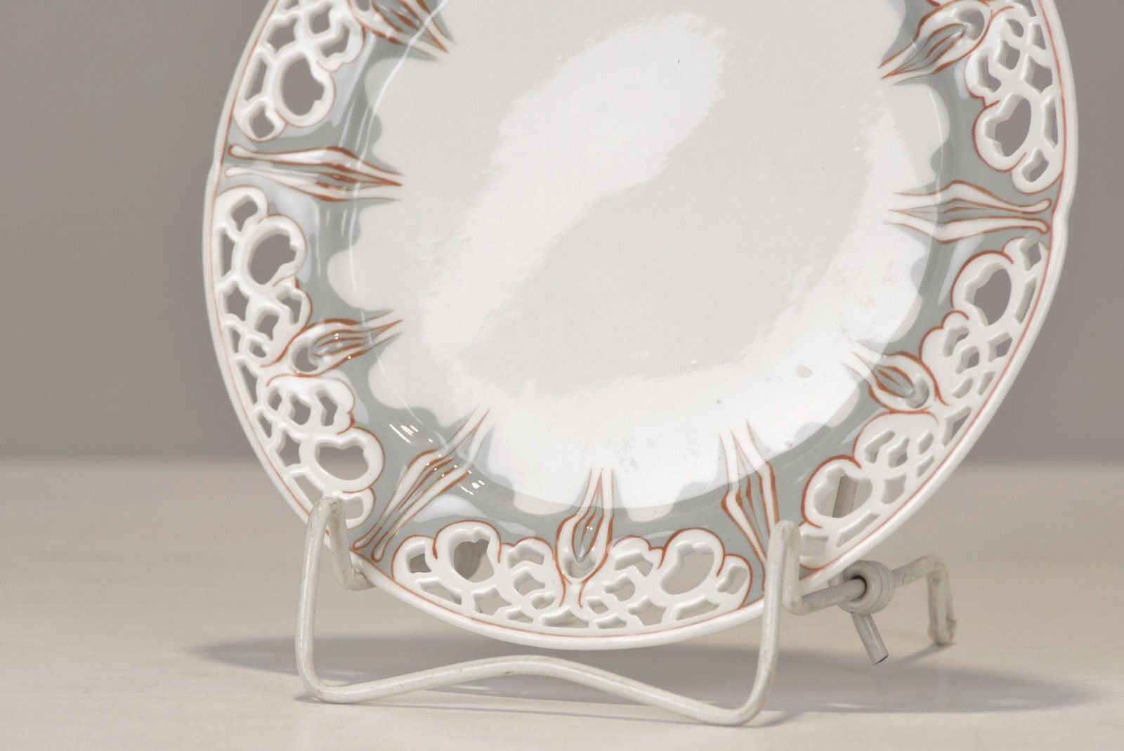 Breakfast Plate In Porcelain By Konrad Hentschel For Staatliche Porzellan Manufaktur Meissen, Germany, 1896 photo 595.0