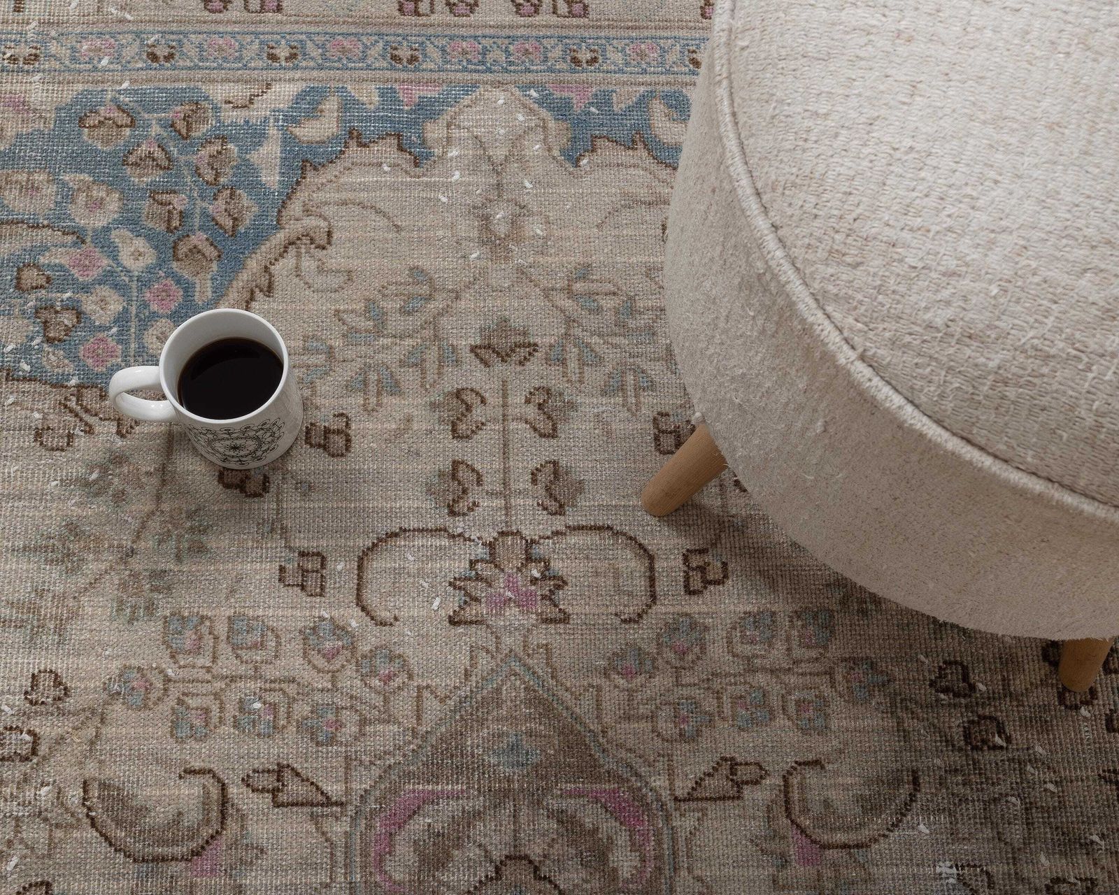 photo furniture Antique Vintage Rug 10x12, Large Neutral Area Rug, Over Sized Handmade Carpet , 9.4×12.1 Feet