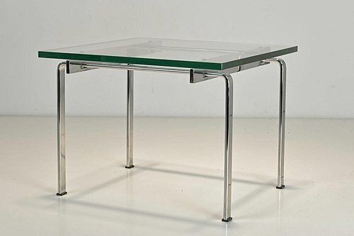 Side Table In Steel And Glass By Preben Fabricius And Jørgen Kastholm For Kill International, Germany, 1968