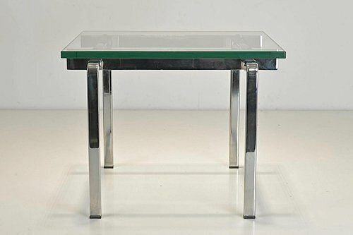 Side Table In Steel And Glass By Preben Fabricius And Jørgen Kastholm For Kill International, Germany, 1968 photo Furniture