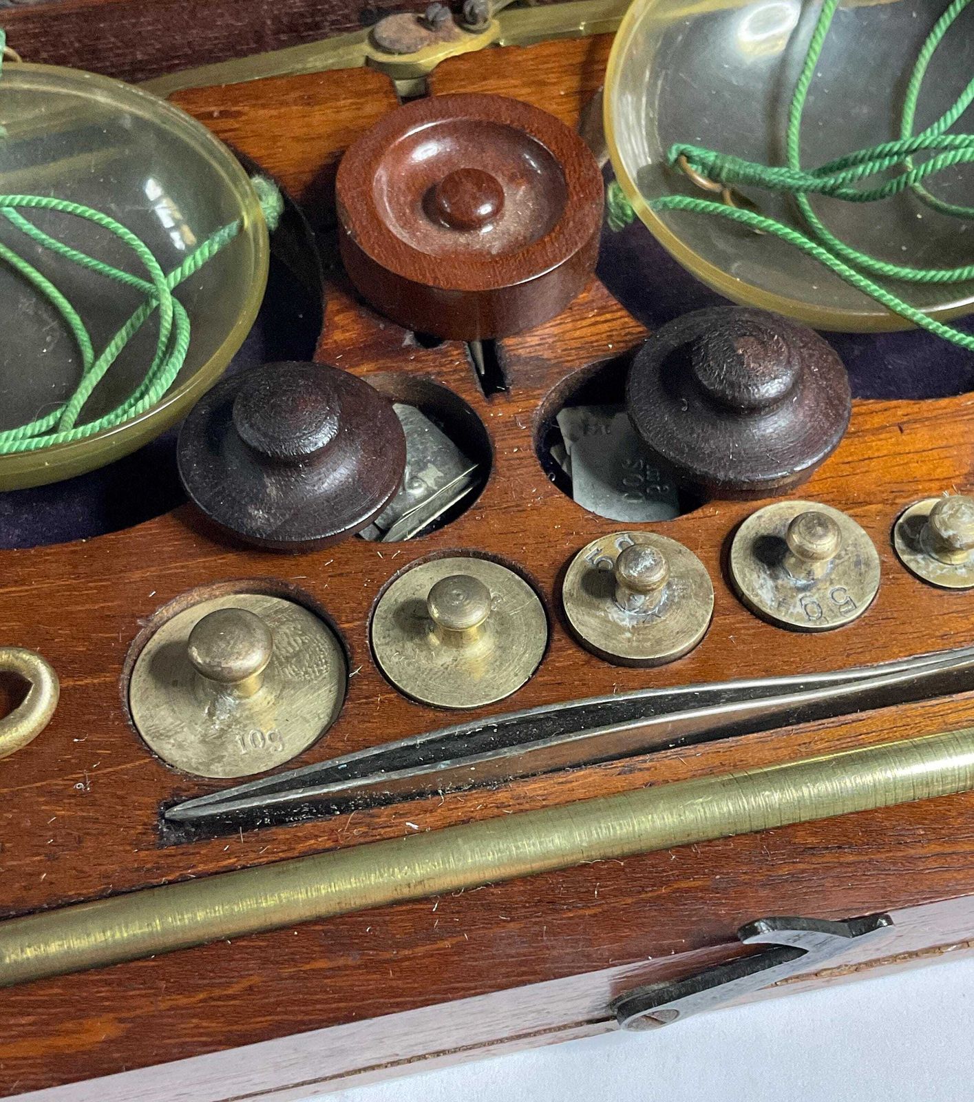 Antique Apothecary Balance, Cased, With Weights. photo Home Decor
