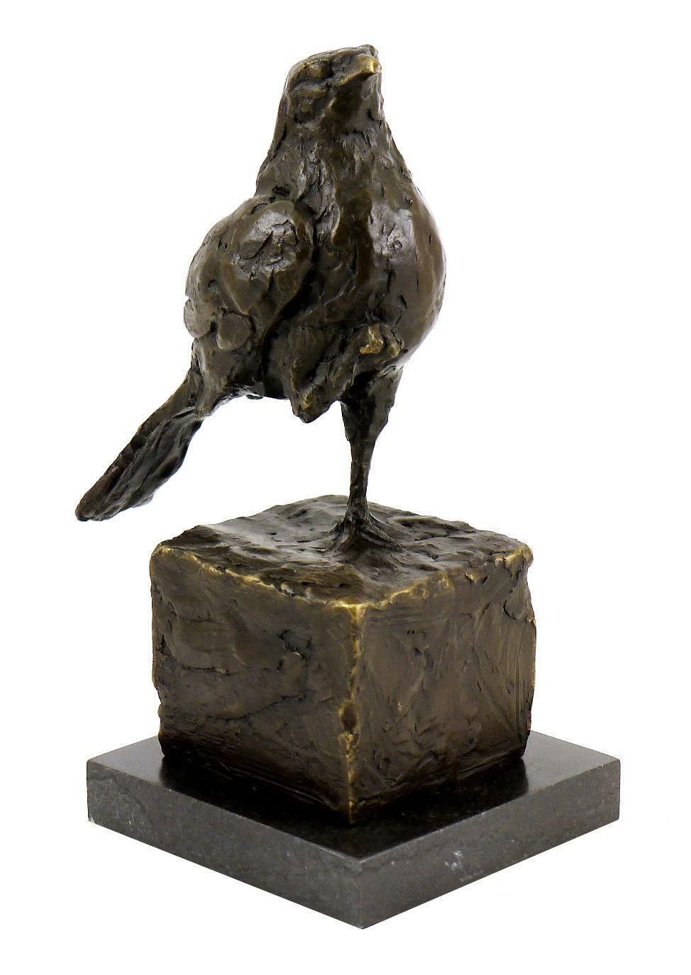 Rembrandt Bugatti Proud Bird In Taste – Bronze Sculpture On Marble photo Art