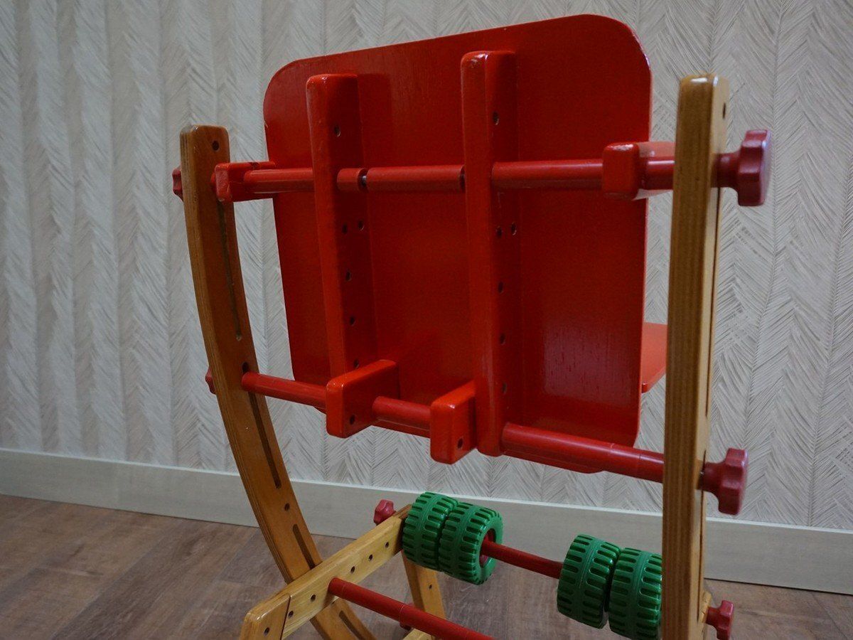 photo vintage Top Banana Child Multfunctional High Chair Zauberstuhl By Benno Zimmermann, 1987