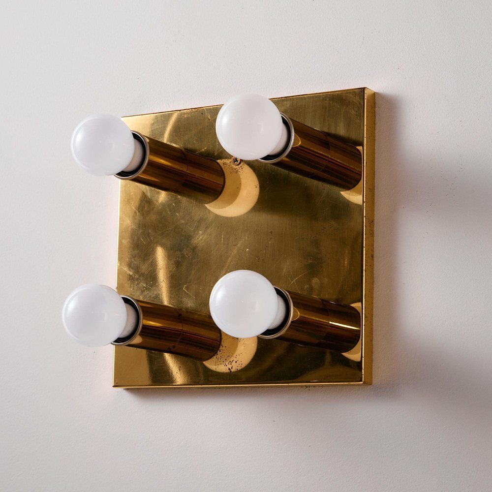 Gold Brass Wall Lamp photo furniture