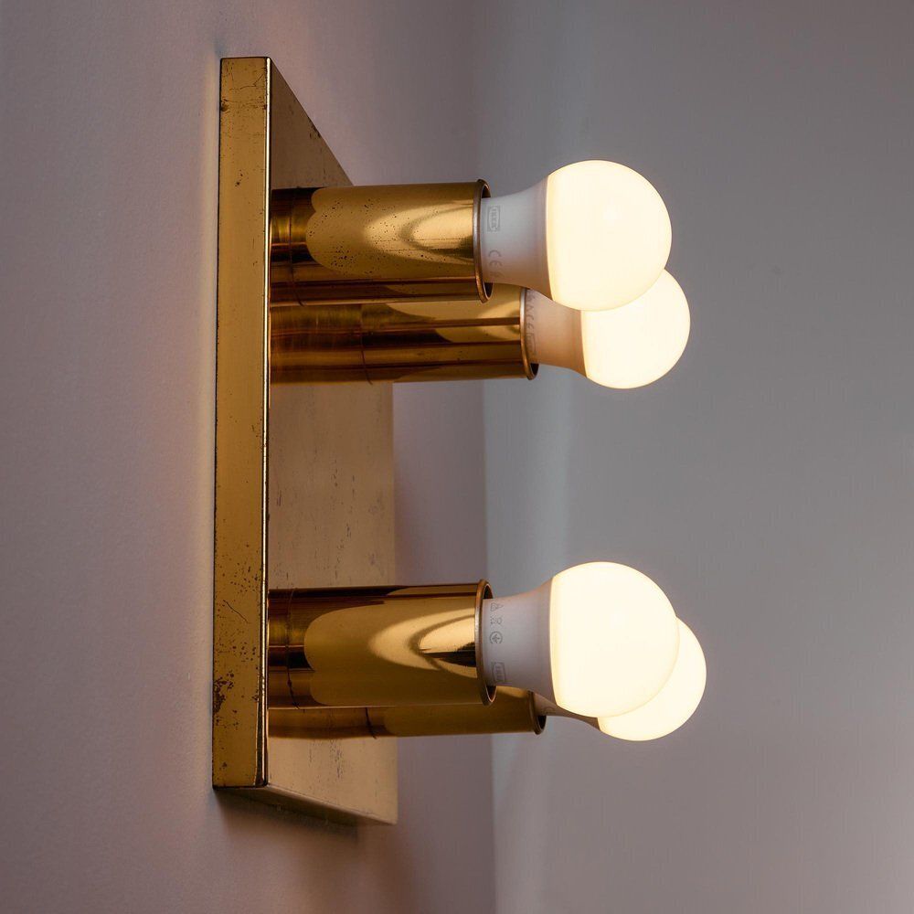 Gold Brass Wall Lamp photo vinterior