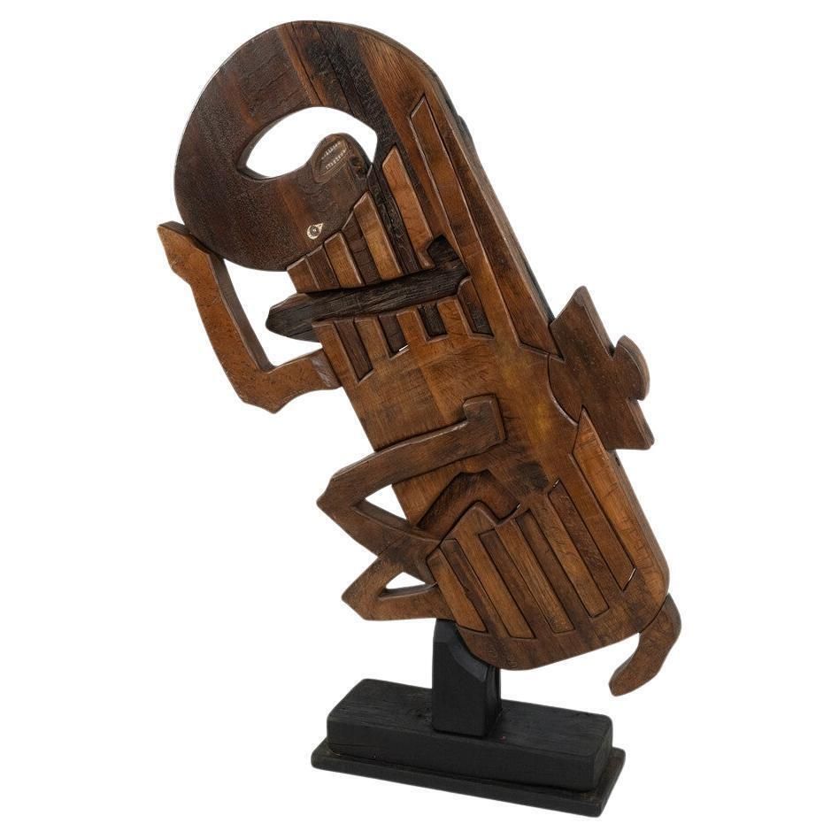 Wooden Horse Sculpture By Luciano Bertolotto, Italy, 1990s