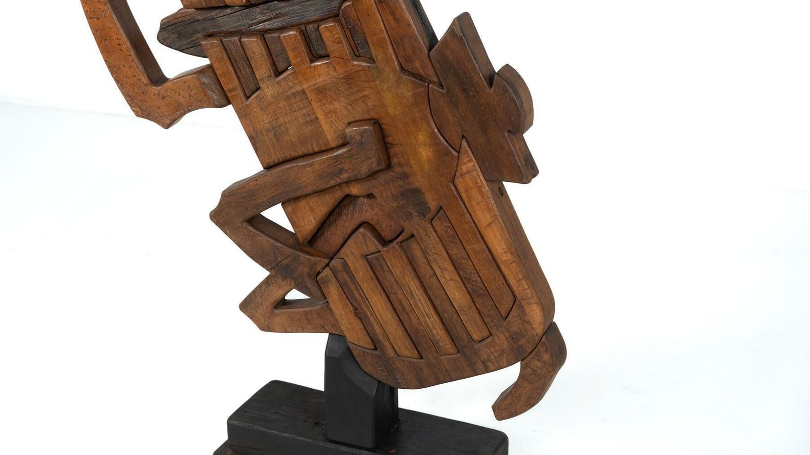 photo for sale Wooden Horse Sculpture By Luciano Bertolotto, Italy, 1990s