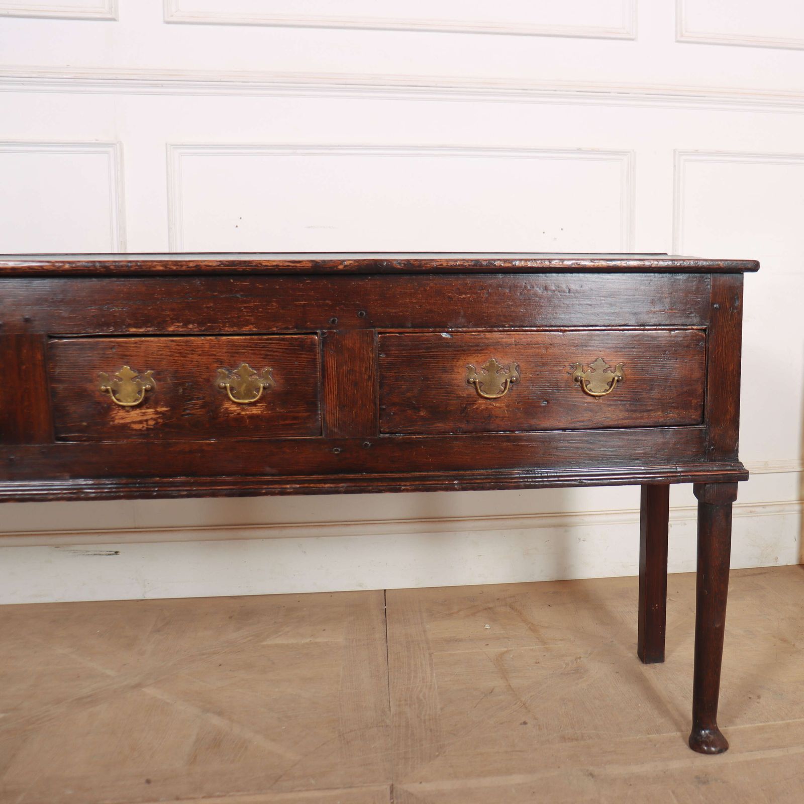 English Pine Dresser Base, 1700s photo Furniture