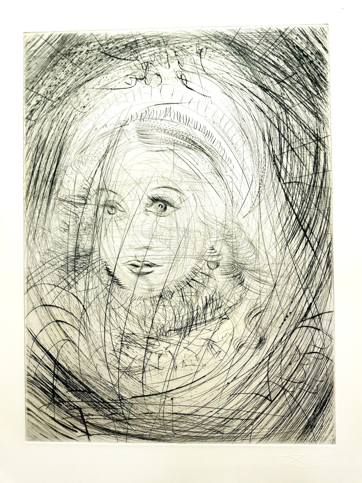 Salvador Dalí­Salvador Dali   Marguerite   Original Etching1969