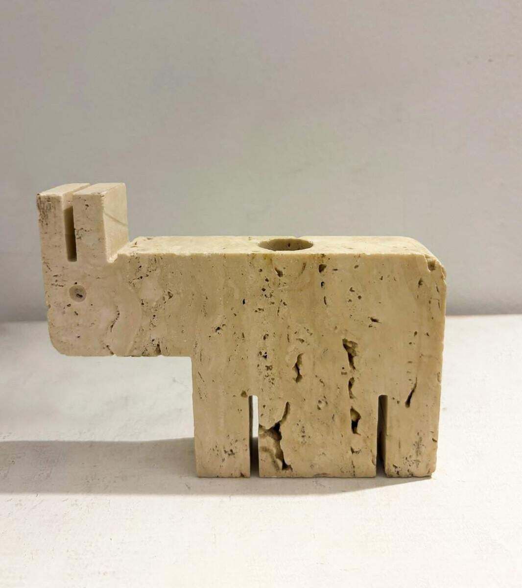 Mid Century Travertine Figures By Fratelli Mannelli, 1970s photo 255.0
