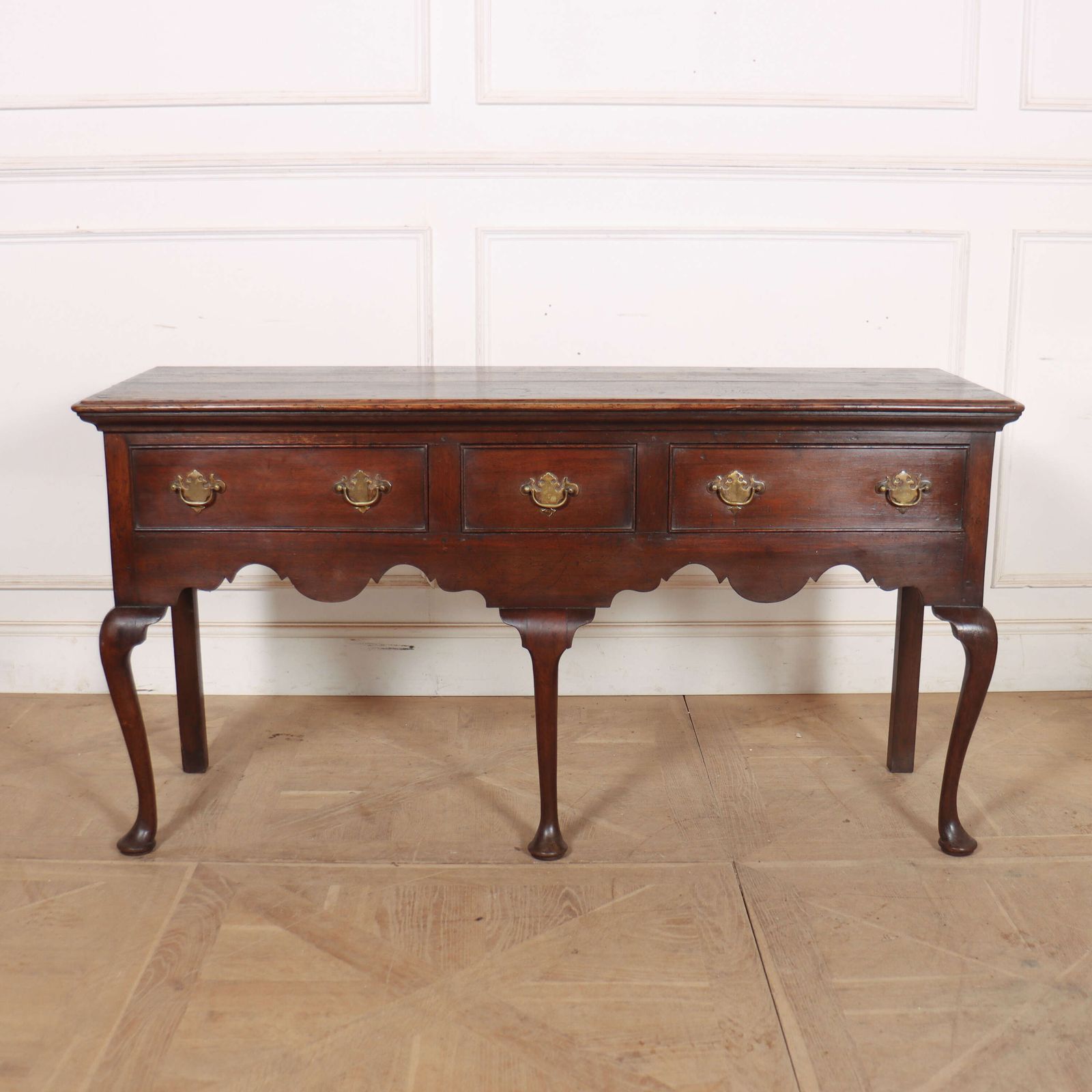 English Oak Dresser Base, 1800s