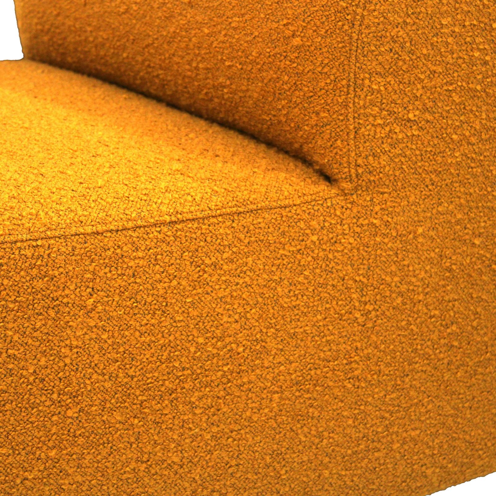 Set Of Modular Armchairs In Mustard Wool Upholstery, Italy, 1970 photo vintage