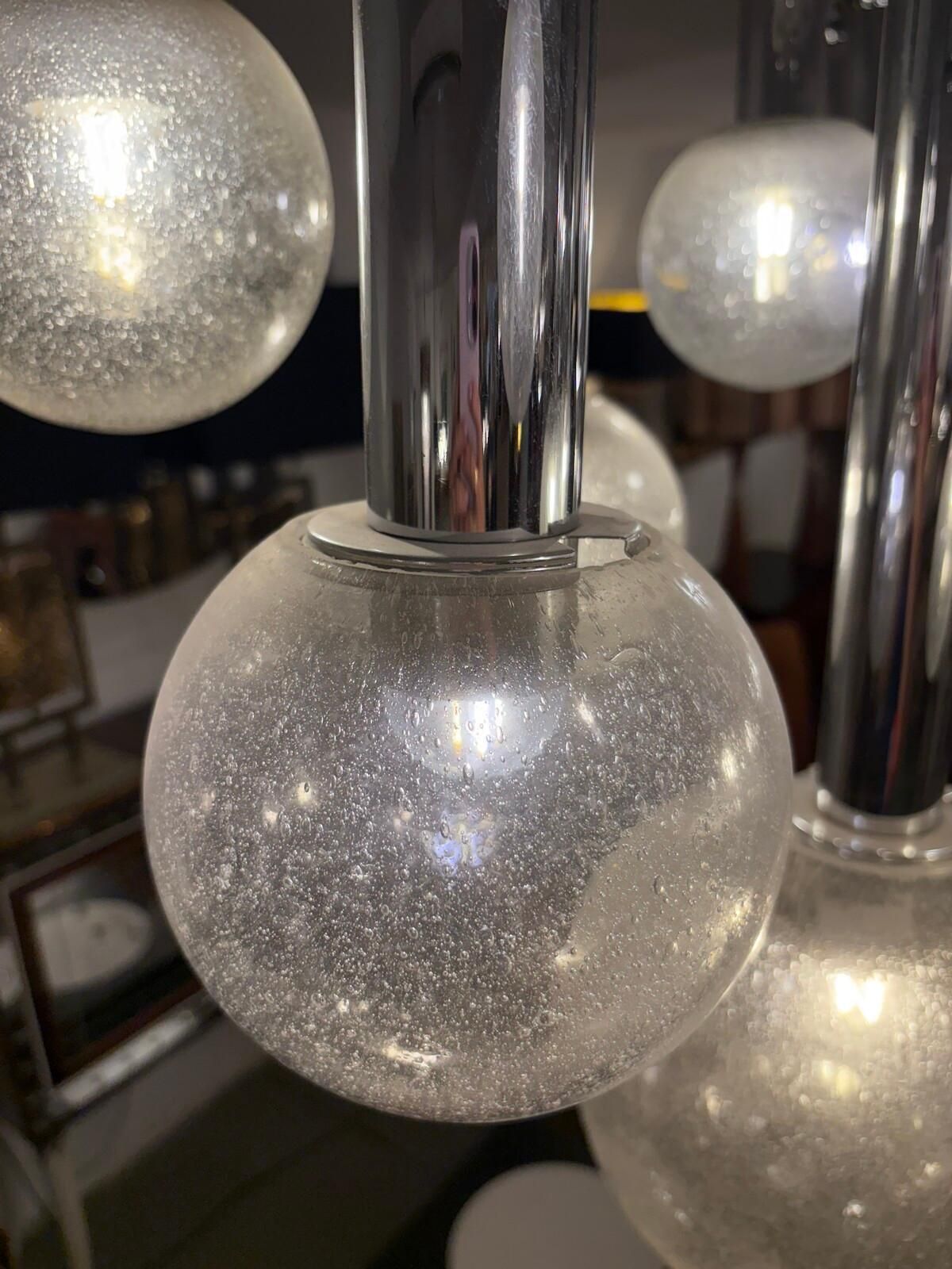 Ceiling Light, Goffredo Reggiani Style, 1970s photo Lighting