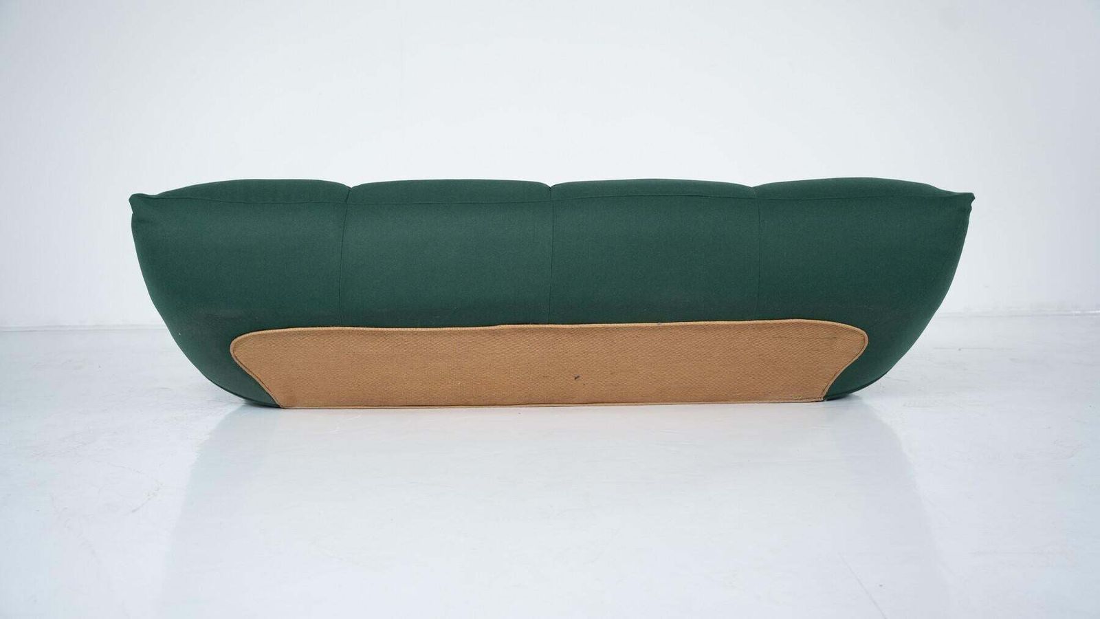 photo furniture Mid Century Modern Green Papillon Sofa By Giovannetti, Italy, 1970s