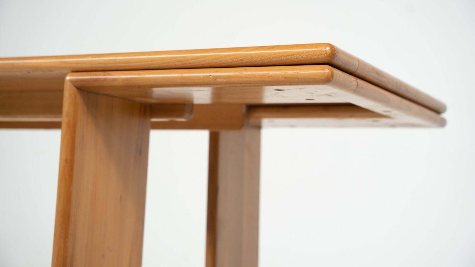 Mid Century Modern Wooden Dining Table, In The Style Of Mario Marenco, 1980s photo vintage