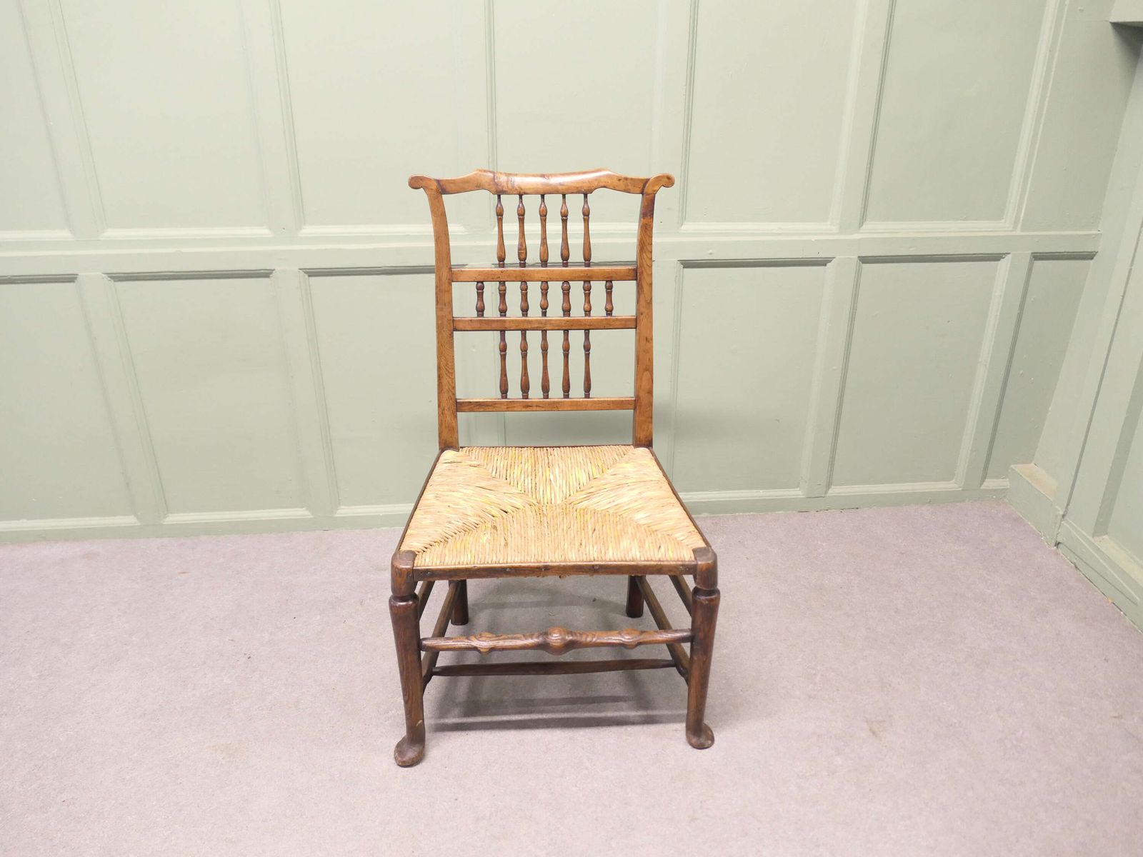 A Farmhouse Spindle Back Occasional Chair photo furniture
