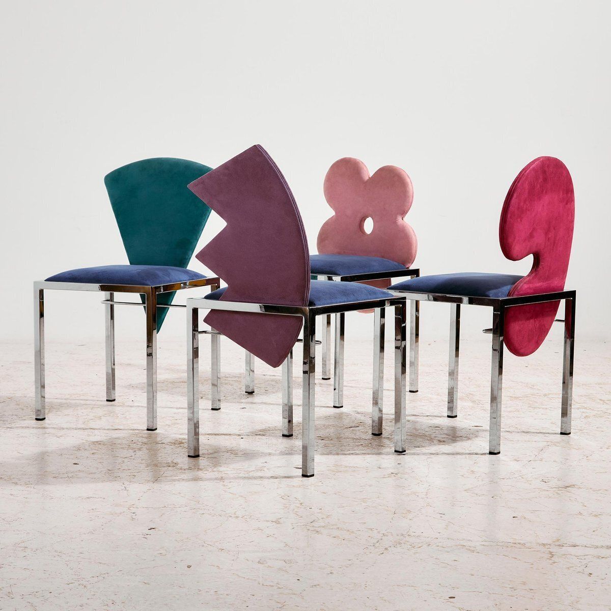Omaggi Chairs By Salvati & Tresoldi For Saporiti Italia, 1980s, Set Of 4