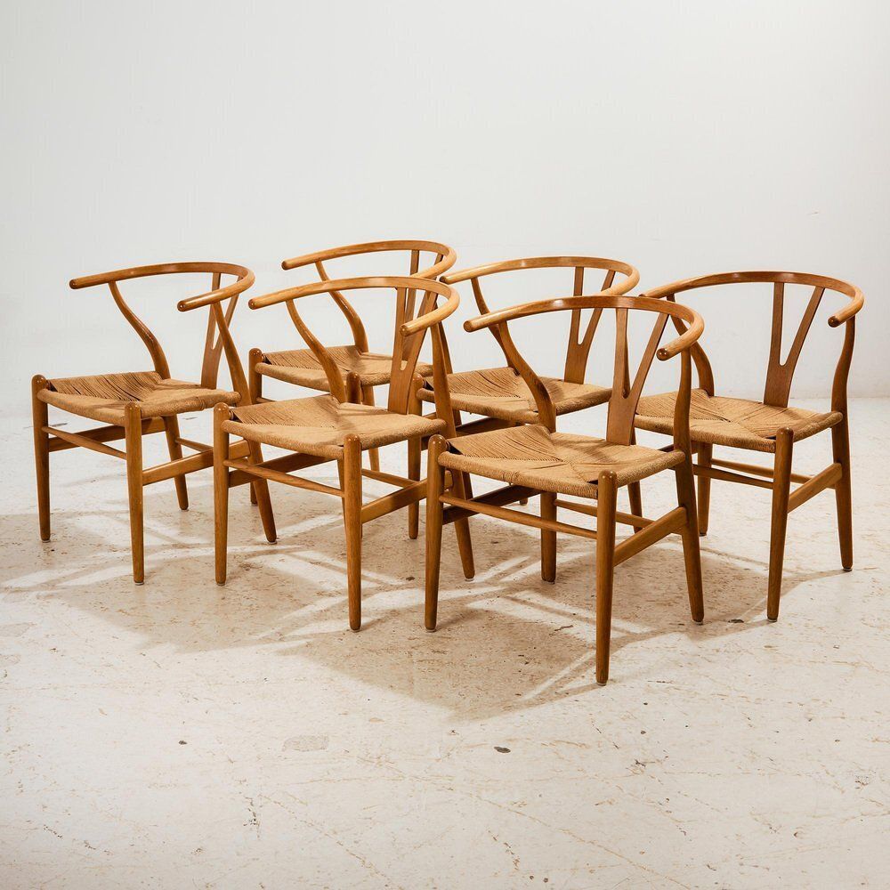 Wishbone Chair By Hans J. Wegner For Carl Hansen & Søn, 1960s, Set Of 6 photo furniture