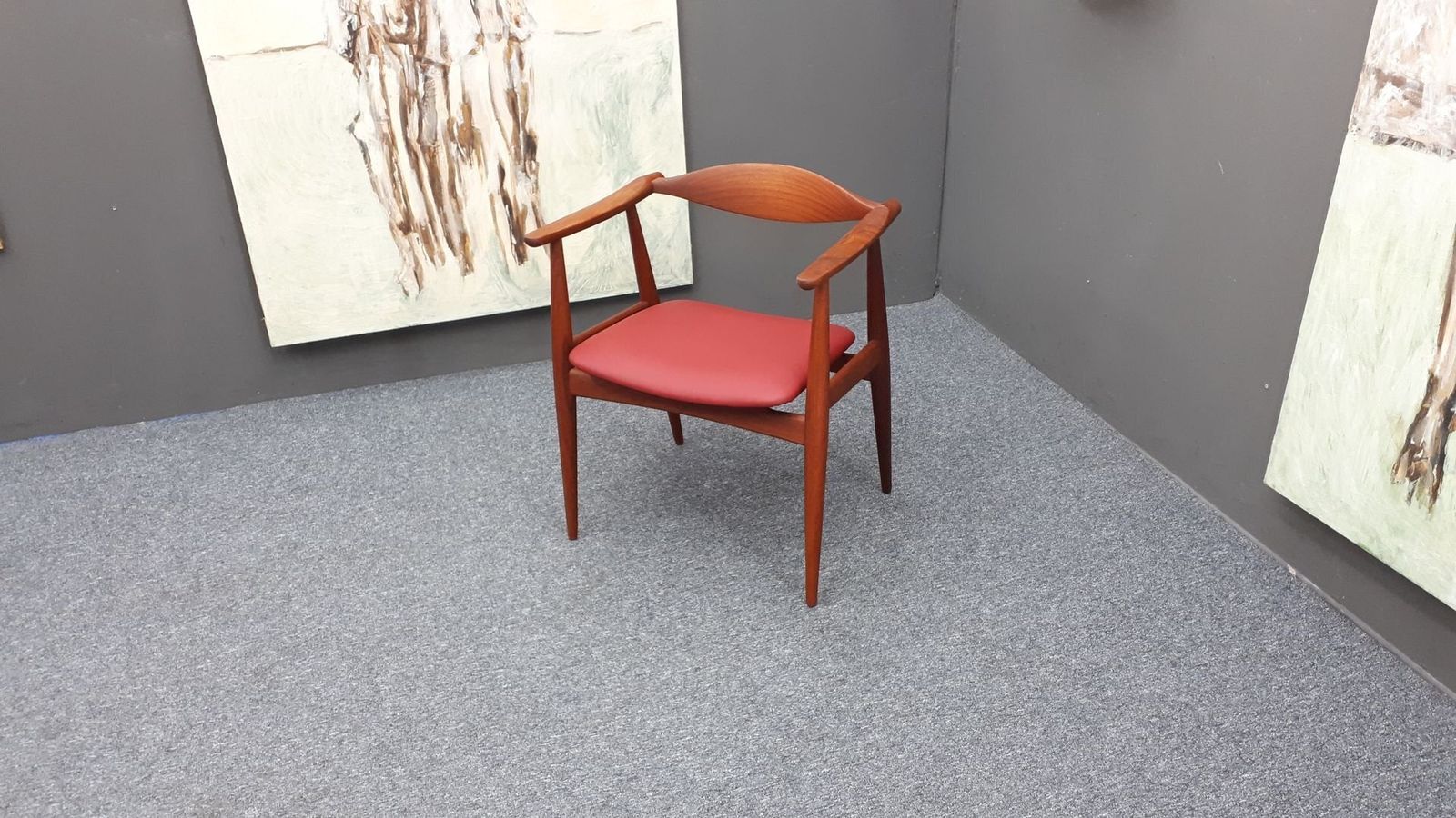 Danish Ch 35 Teak Chair By Hans J Wegner For Carl Hansen & Son, 1950s, 1960s