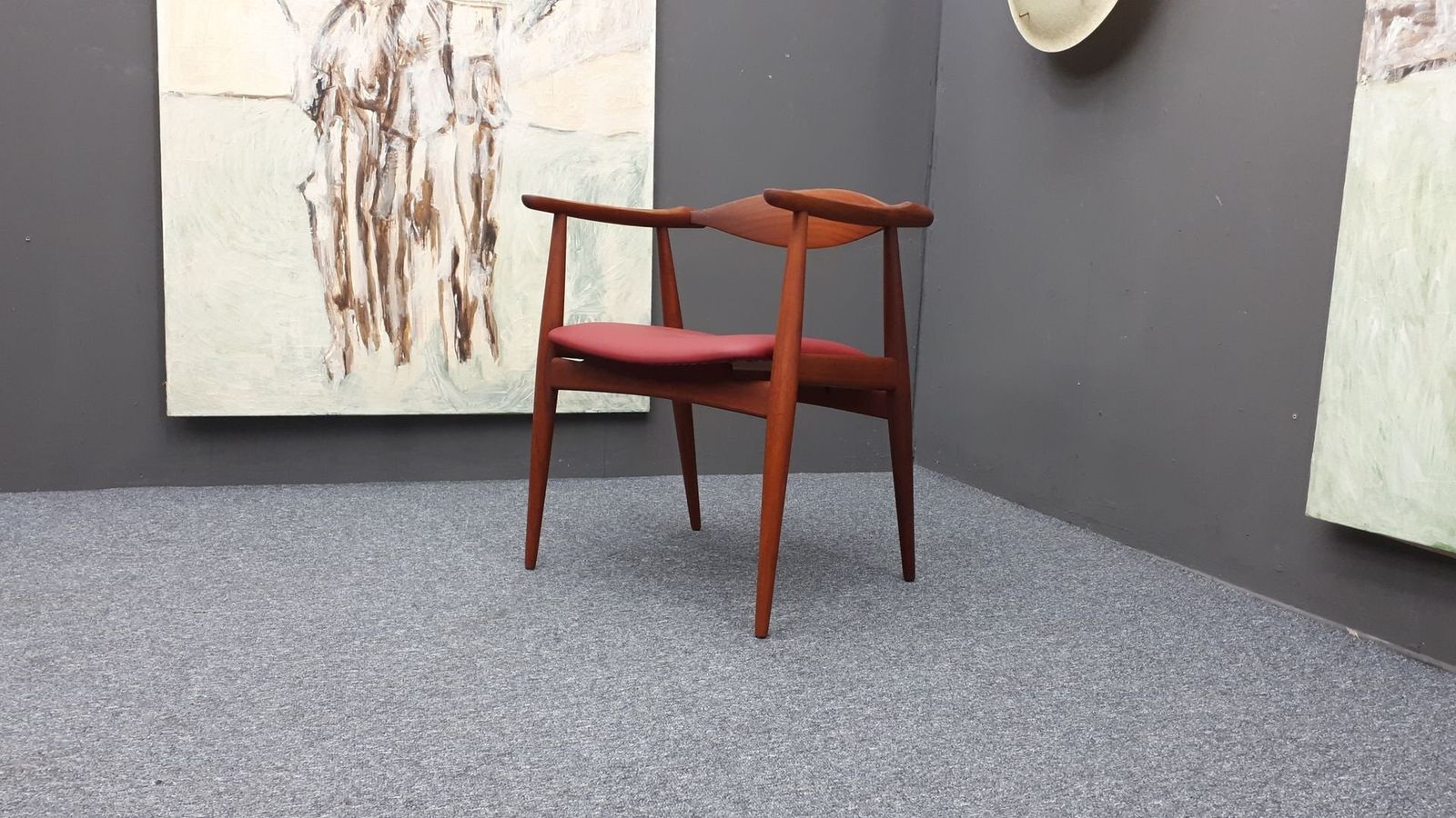 Danish Ch 35 Teak Chair By Hans J Wegner For Carl Hansen & Son, 1950s, 1960s photo furniture