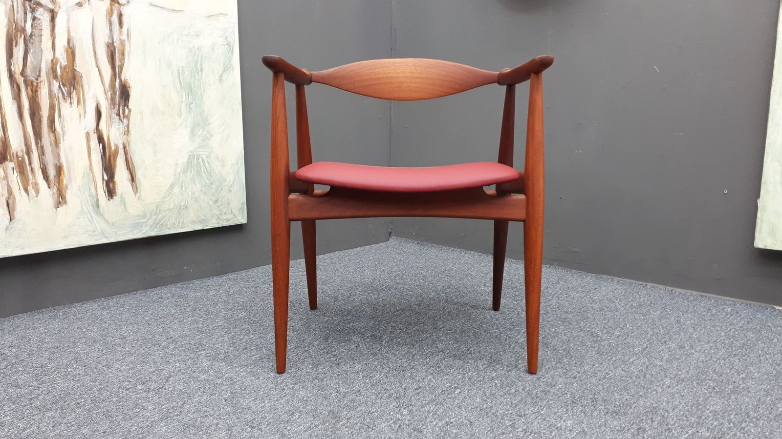 Danish Ch 35 Teak Chair By Hans J Wegner For Carl Hansen & Son, 1950s, 1960s photo 2776.0