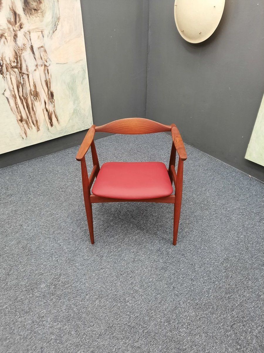 Danish Ch 35 Teak Chair By Hans J Wegner For Carl Hansen & Son, 1950s, 1960s photo vinterior