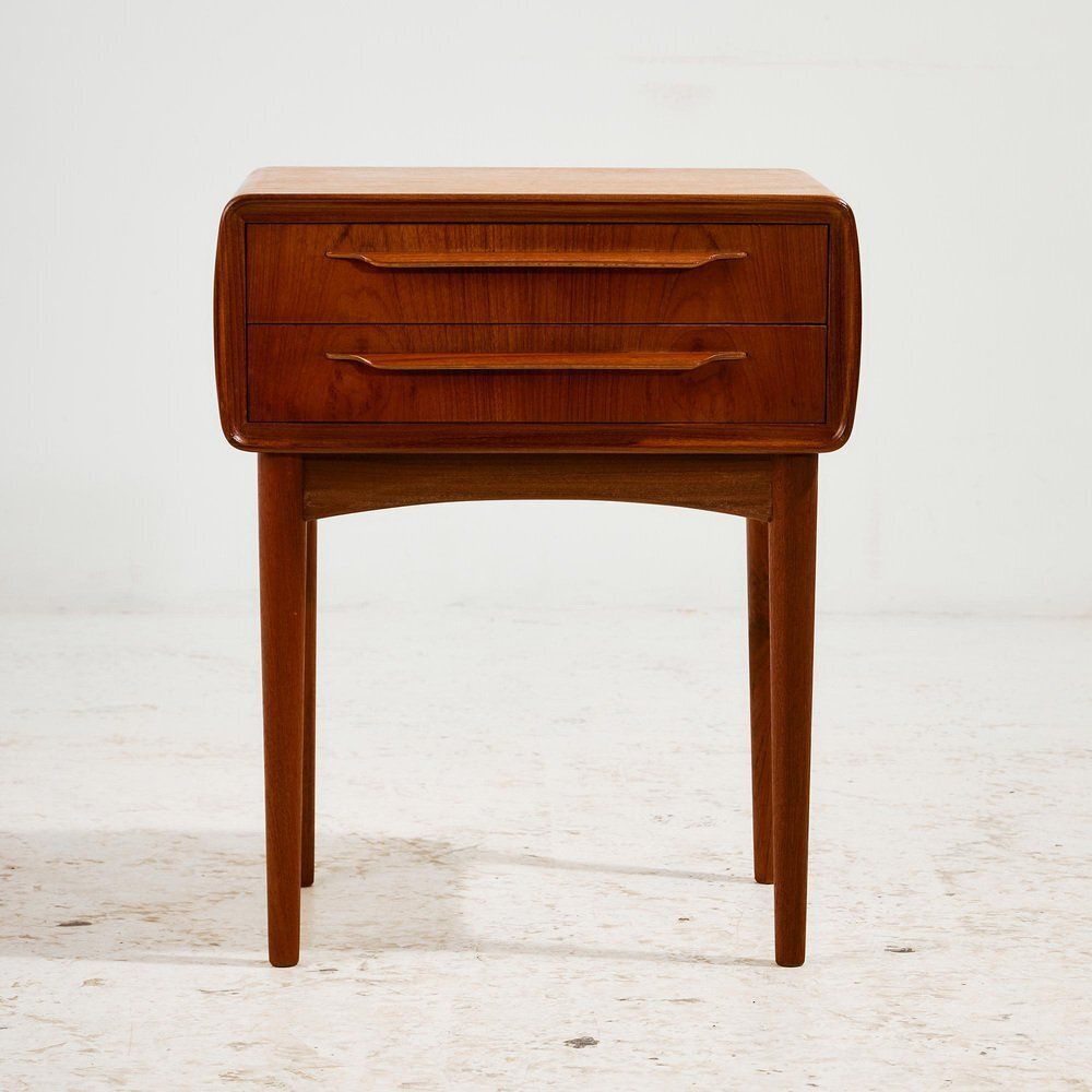 Teak Nightstand By Johannes Andersen For Cfc Silkeborg photo furniture