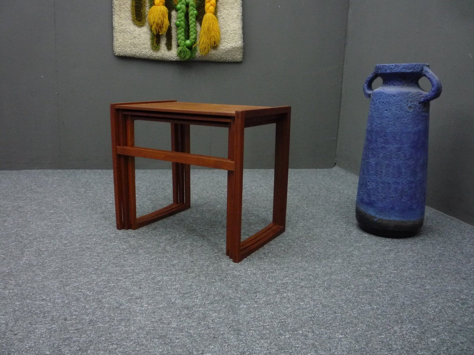 Scandinavian Teak Nesting Tables, 1960s, Set Of 3 photo vinterior