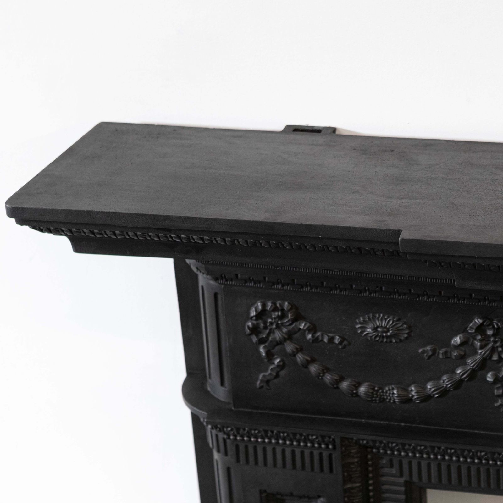 photo furniture Large Antique Cast Iron Fireplace Surround