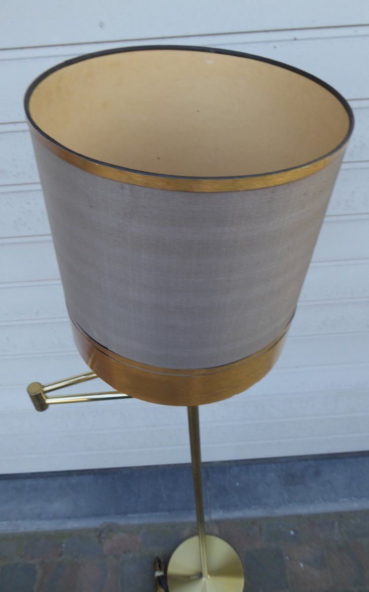 Danish Brass Articulated Swivel Floor Lamp From Frandsen, 1960s photo 847.0