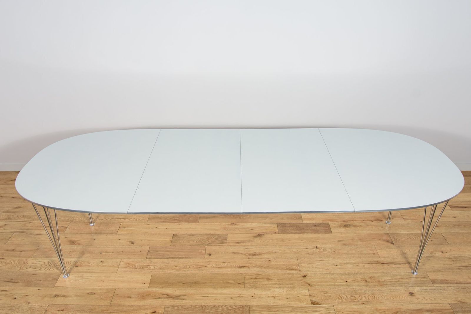 photo buy Mid Century Modern Extendable Ellipse B612 Dining Table By Piet Hein & Bruno Mathsson For Fritz Hansen, 1960s