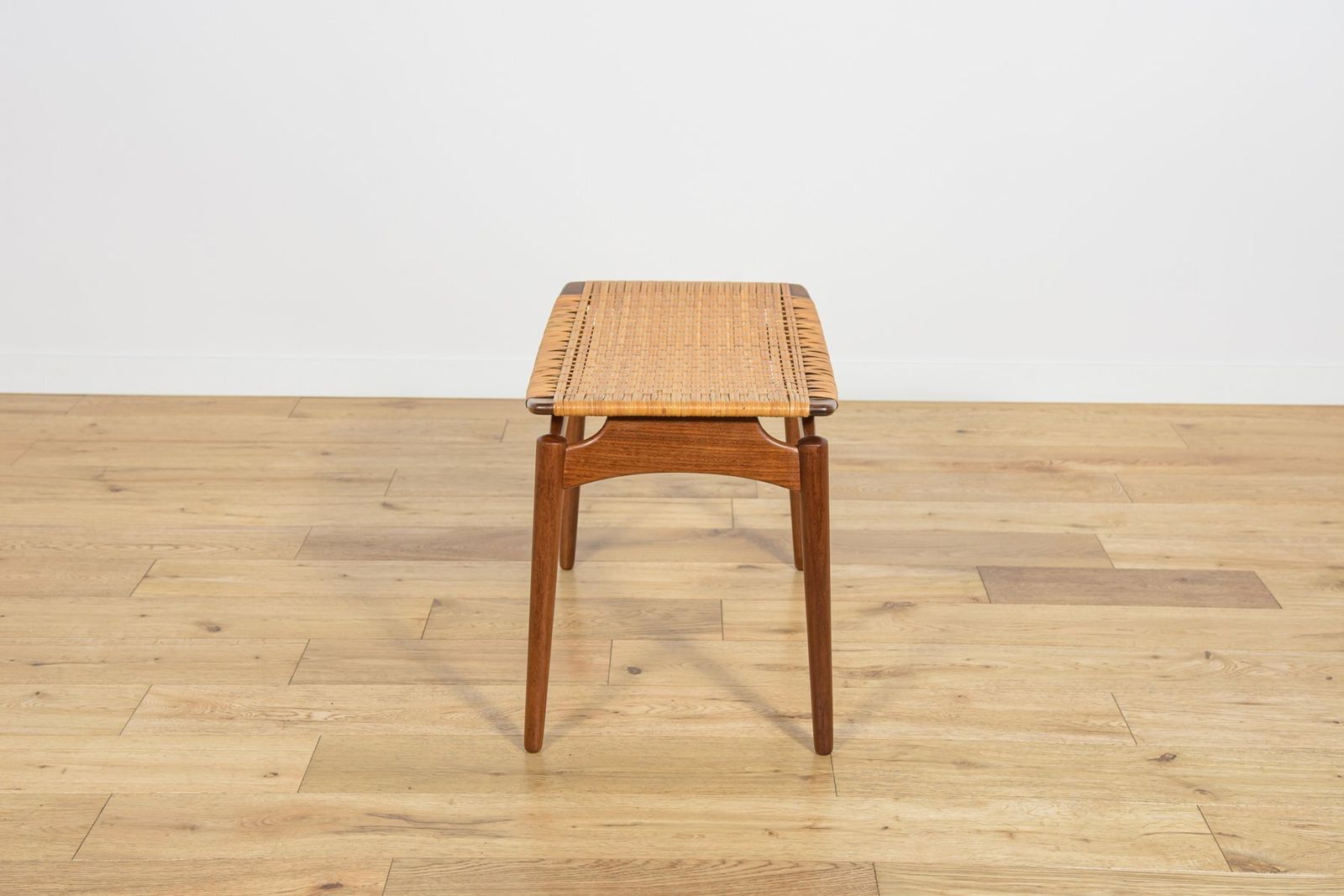 Mid Century Modern Teak Stool By Sigfrid Omann For ølholm Furniture Factory, 1950s photo Furniture