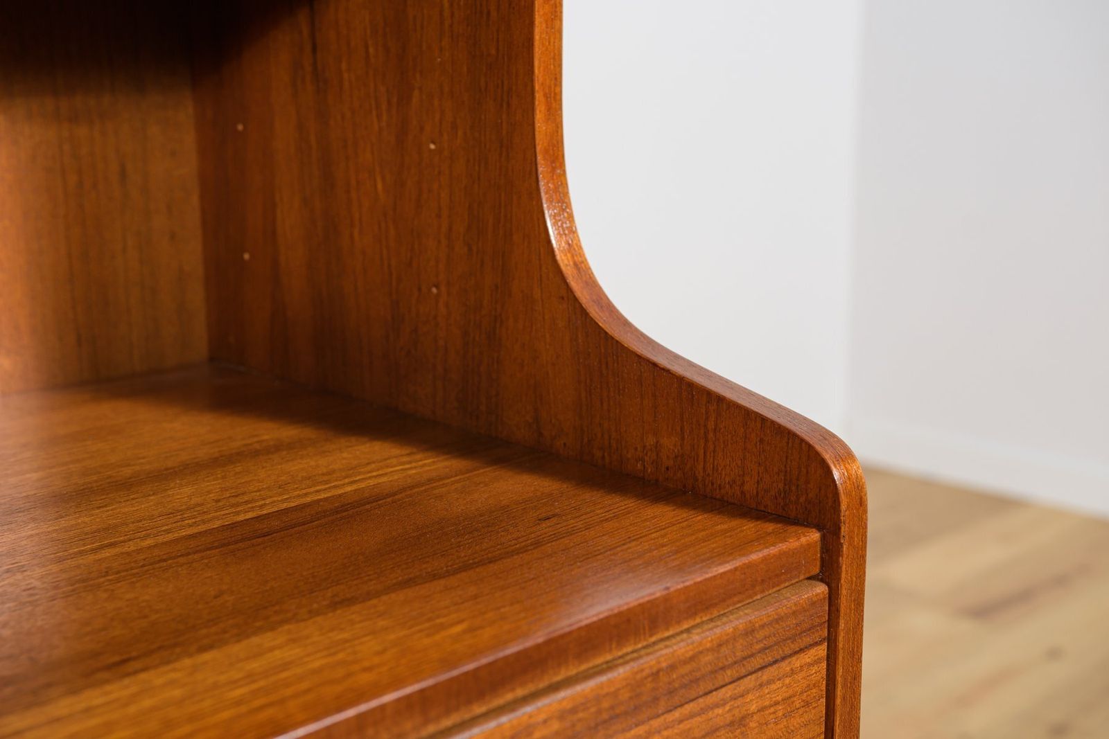 photo for sale Mid Century Modern Danish Teak Shelf, 1960s