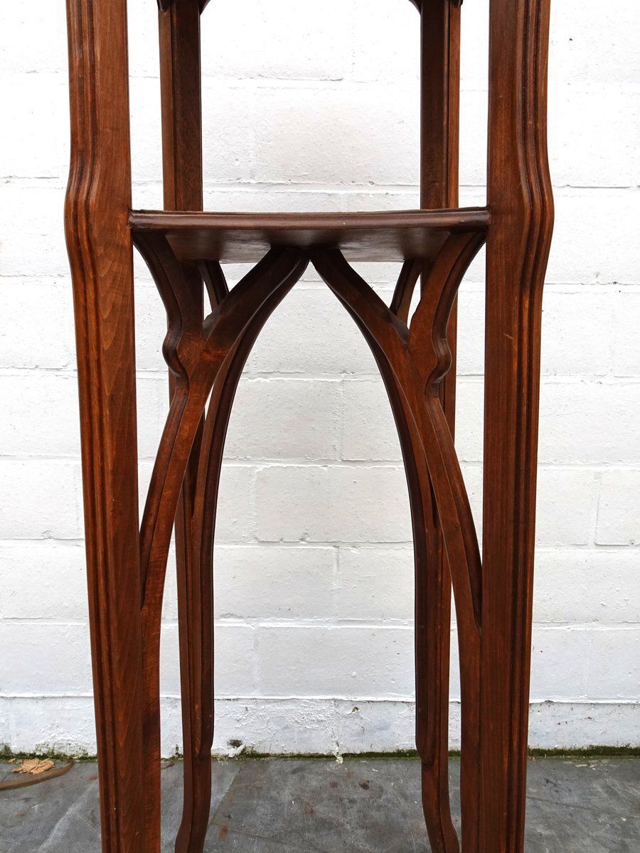 Vintage Art Nouveau Galle Style Plant Stand, 1960s photo Home Decor
