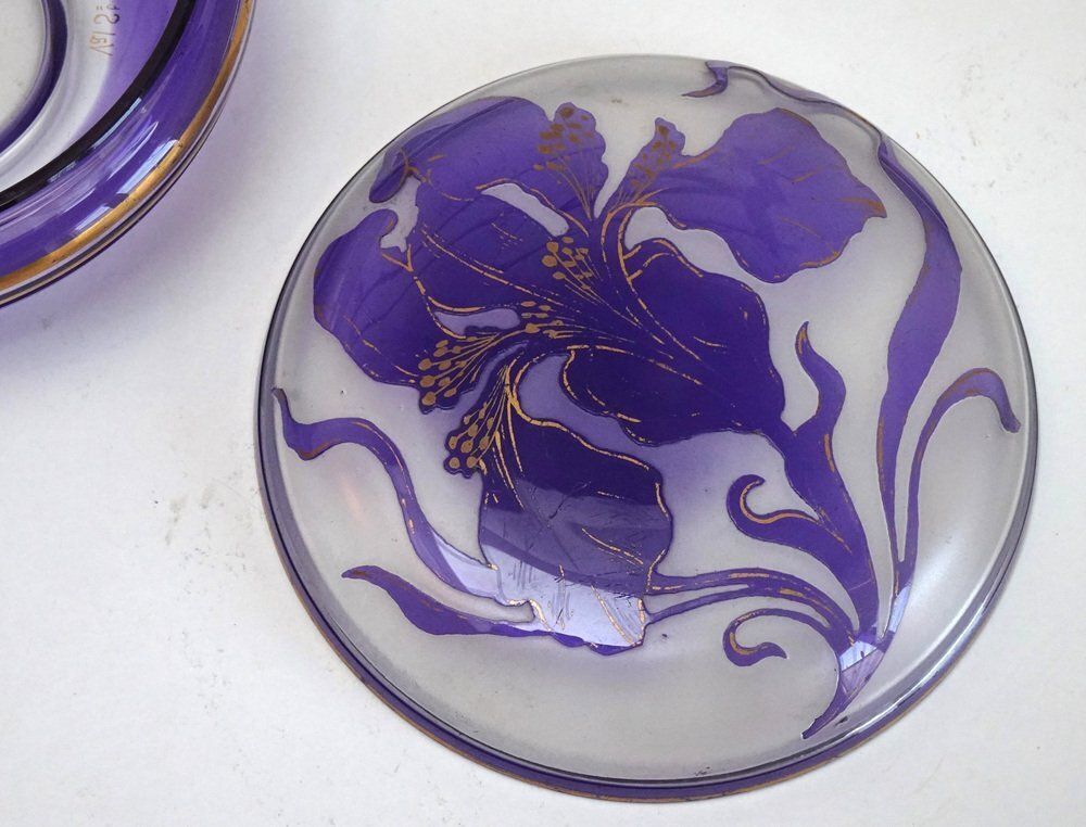 photo furniture Art Nouveau Cameo Crystal Box By Philippe Wolfers For Val Saint Lambert, 1890s
