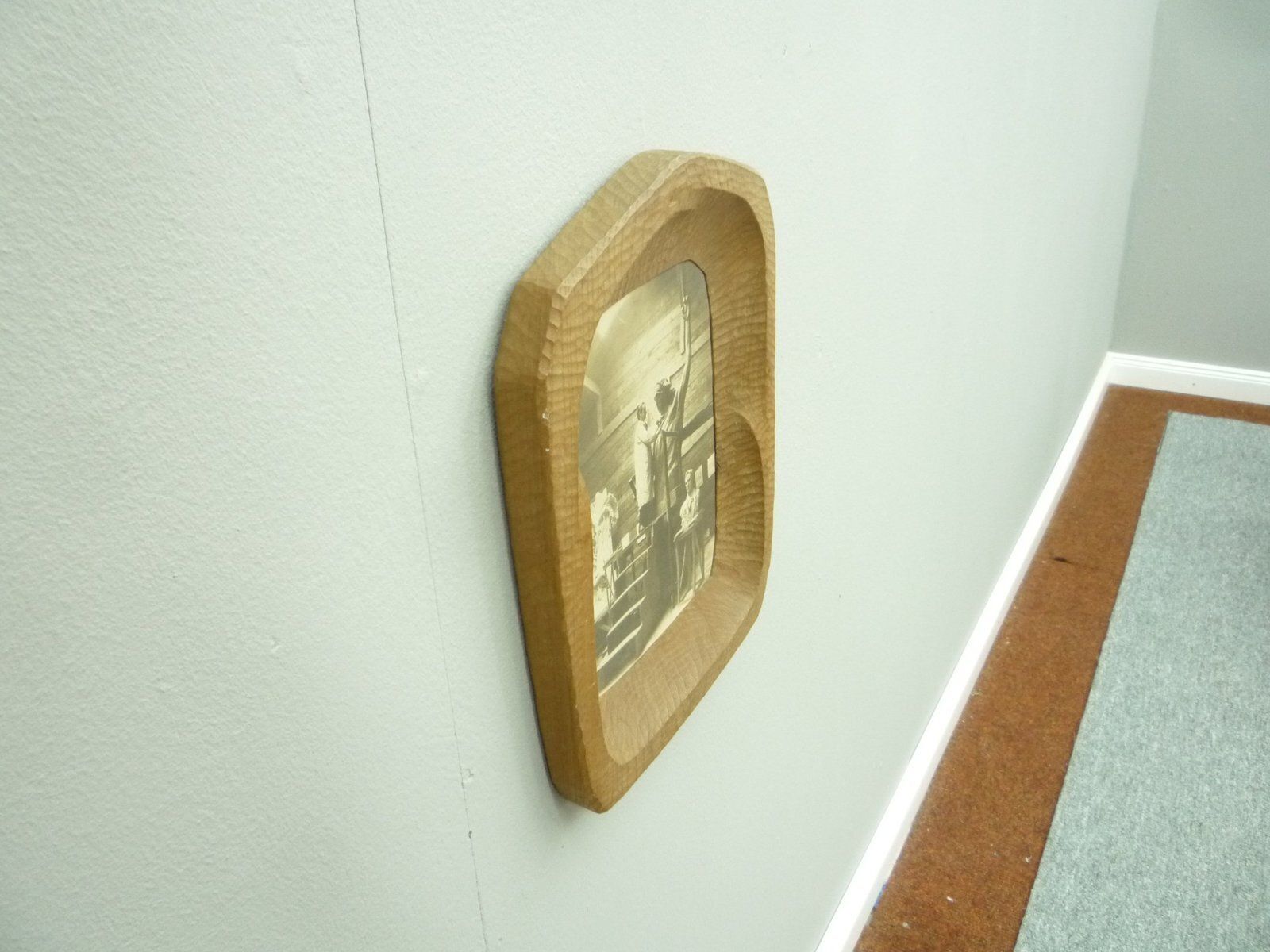 Anthroposophical Limewood Picture Frame By Fritz Schuy, 1920s photo Home Decor