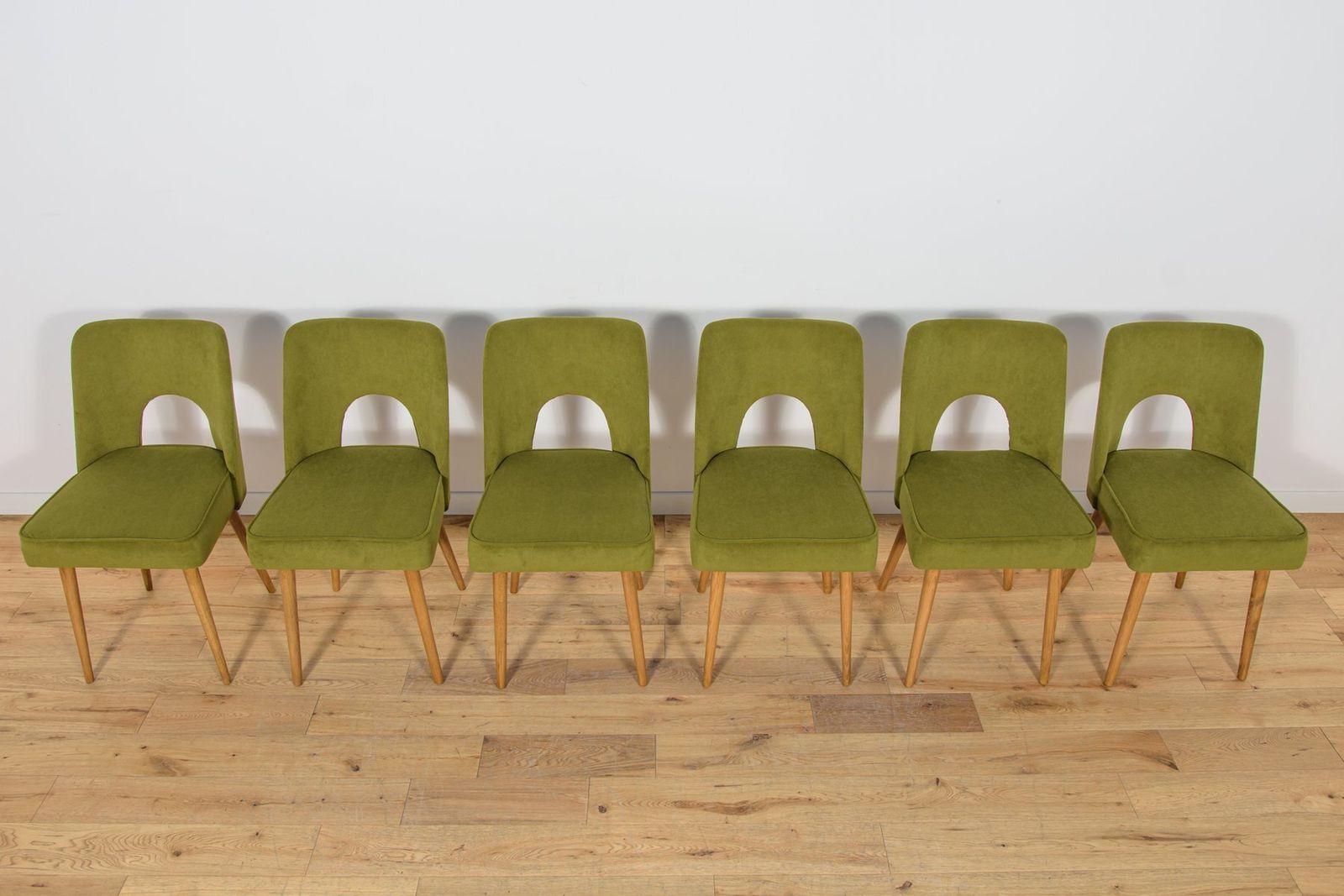 Shell Chairs From Bydgoszcz Furniture Factory, 1960s, Set Of 6 photo Furniture